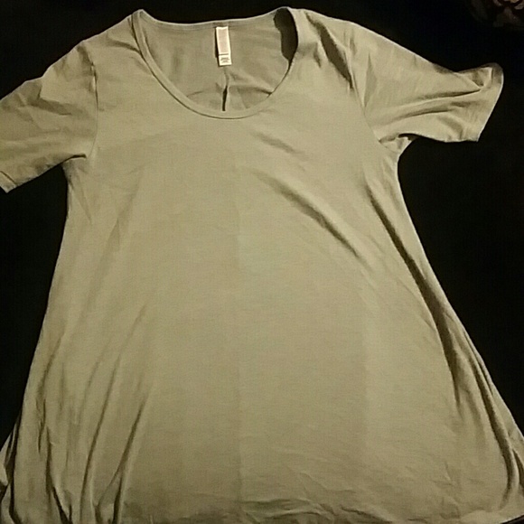 LuLaRoe Tops - LuLaRoe Perfect T, Heathered Blue